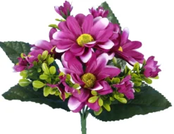 BOUQUET BUISSON MARGUERITES H22CM