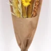 BOUQUET FLEURS SECHEES PAPIER KRAFT H.45CM