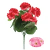 BOUQUET GERANIUMS H38CM ROUGE ET ROSE