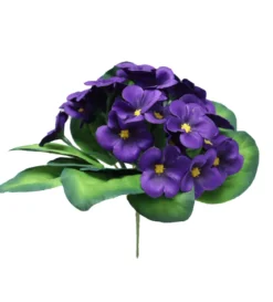 BOUQUET PRIMEVERES H.18CM VIOLET