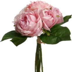 BOUQUET 9 ROSES ANCIENNES H.30CM