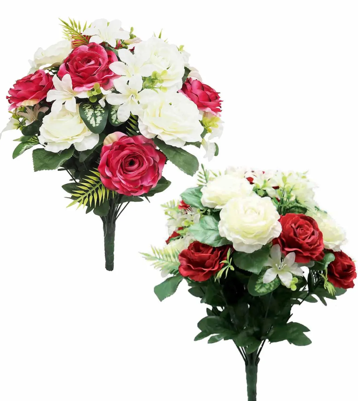 BOUQUET ROSES ET JASMIN H.50CM 2 COULEURS