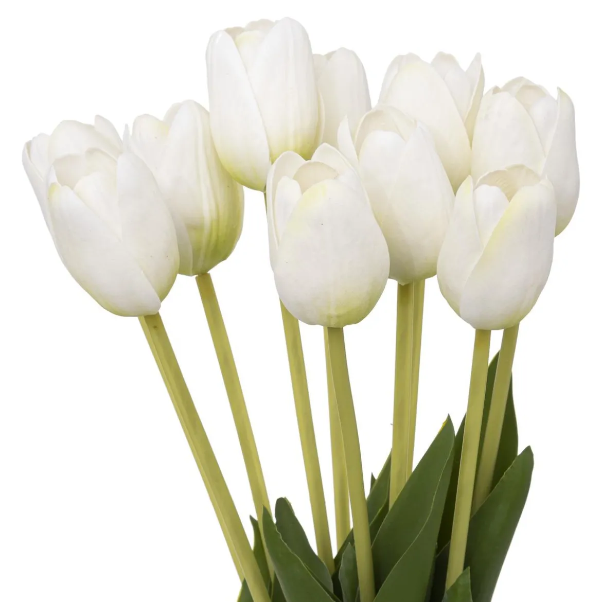 BOUQUET TULIPES BLANCHES H.48CM