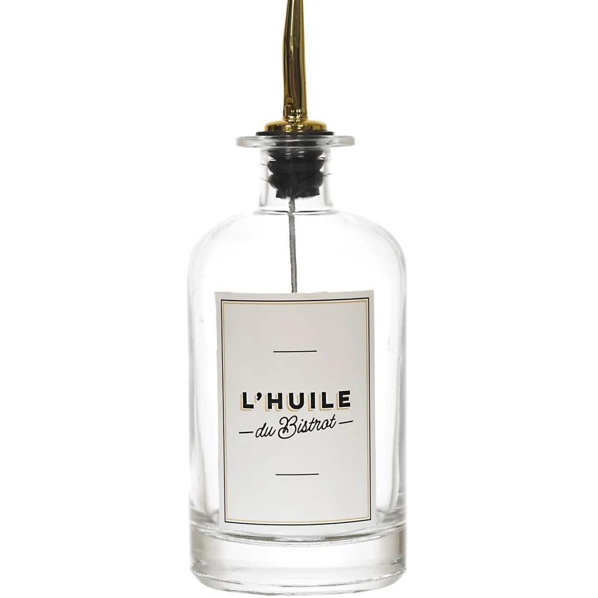BOUTEILLE HUILE VINAIGRE ETIQUETTE BISTROT 50CL