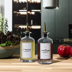 BOUTEILLE HUILE VINAIGRE ETIQUETTE BISTROT 50CL