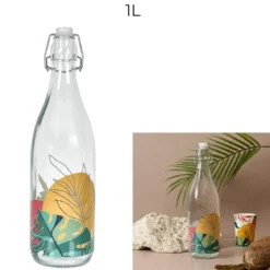 BOUTEILLE VERRE CLAPET PARADIS EXOTIQUE 1L