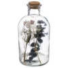 BOUTEILLE VERRE FLEURS SECHEES