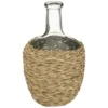 BOUTEILLE VERRE TRESSE NATUREL CUBA H.31CM