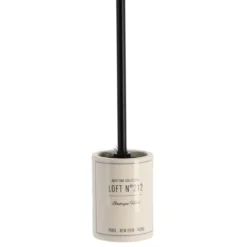 BROSSE DOLOMITE TIGE INOX IMPRIME NEO RETRO BLANC