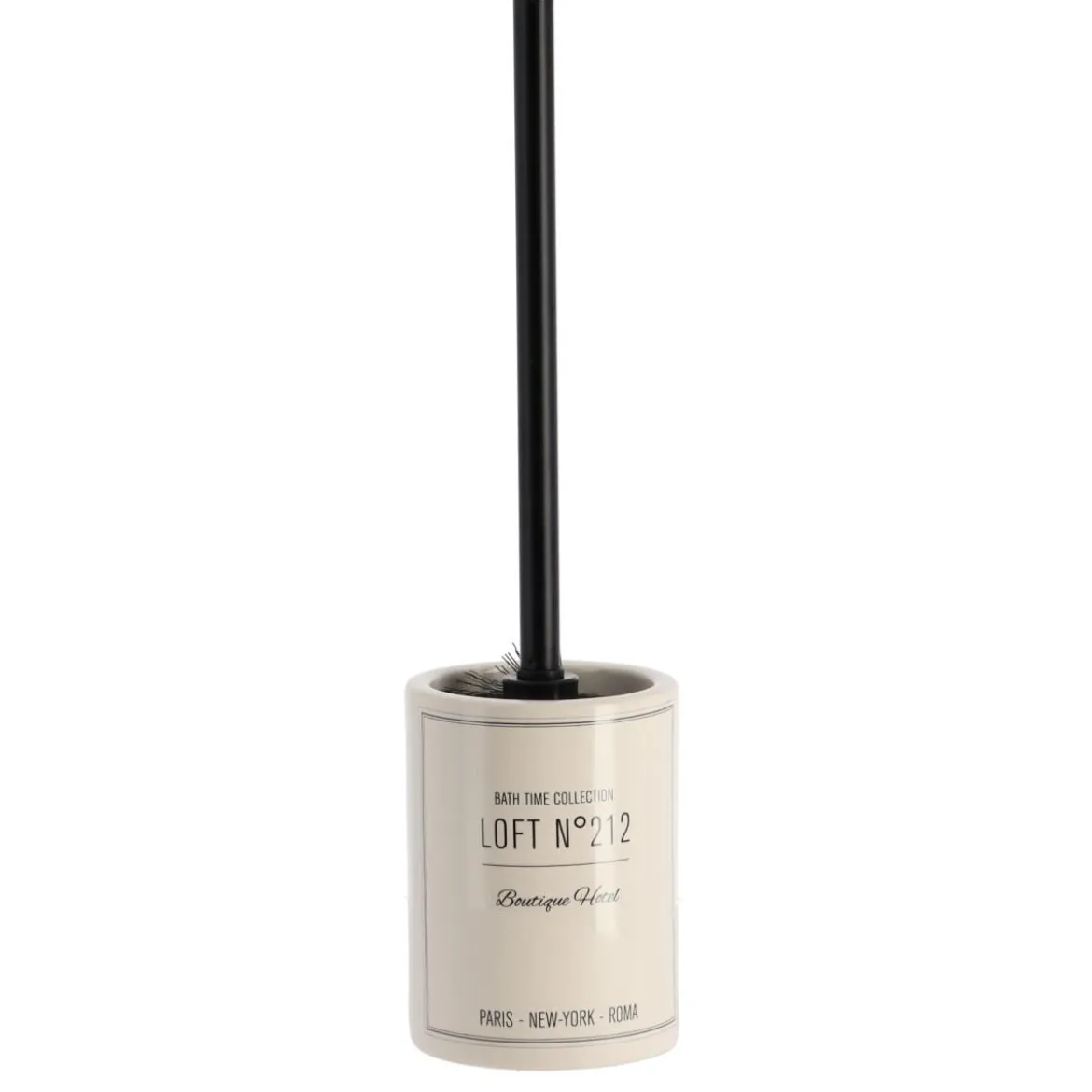 BROSSE DOLOMITE TIGE INOX IMPRIME NEO RETRO BLANC