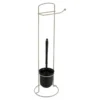 BROSSE ET DEROULEUR PAPIER WC METAL FILAIRE FICELLE NOIR
