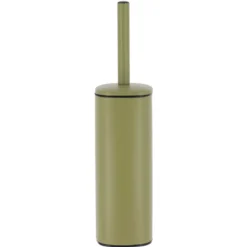 BROSSE WC CARREE METAL VERT OLIVE