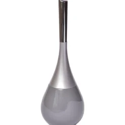 BROSSE WC GRES FORME GOUTTE D EAU GRIS