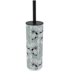 BROSSE WC IMPRIMEE COUVERCLE ECRIN VERT