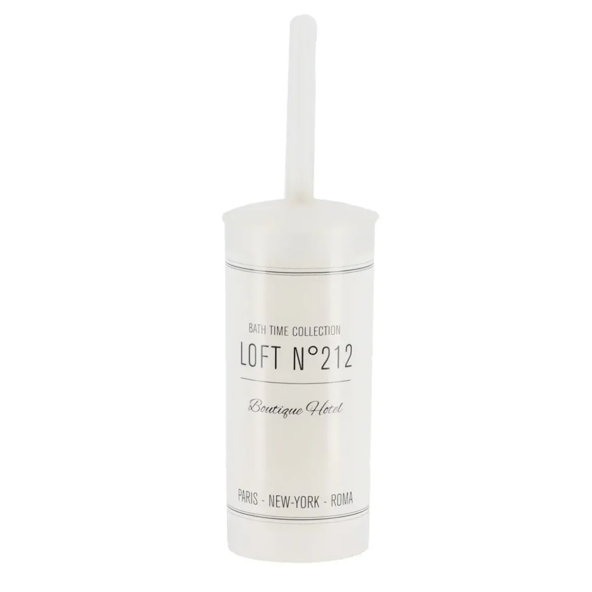 BROSSE WC IMPRIMEE NEO RETRO BLANC