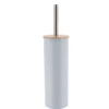 BROSSE WC METAL COUVERCLE BAMBOU BLEU CLAIR