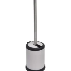 BROSSE WC METAL COUVERCLE RABATTABLE TAUPE MAT