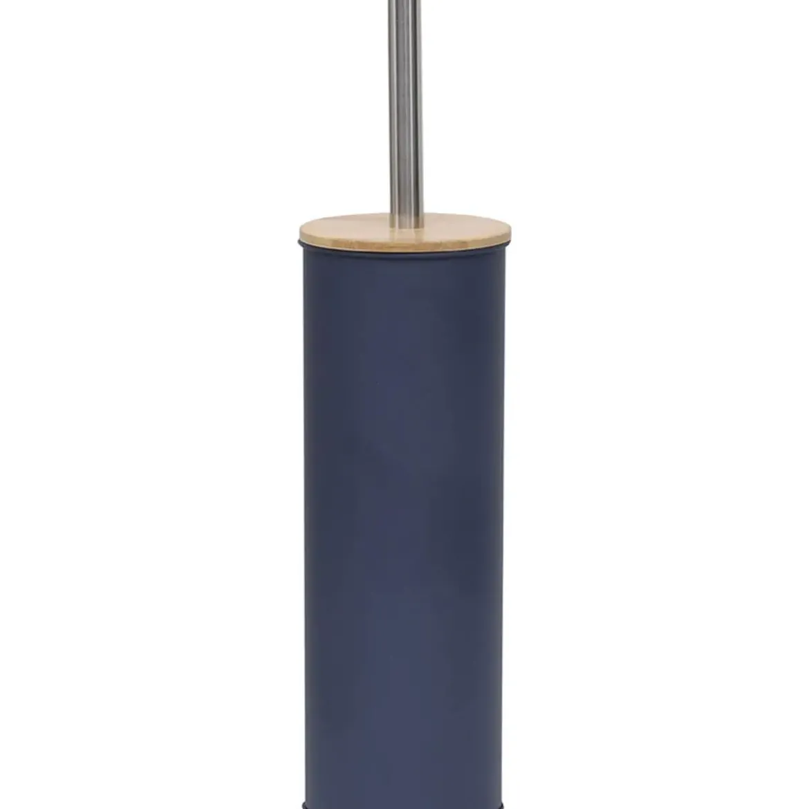 BROSSE WC METAL COUVERCLE BAMBOU BLEU