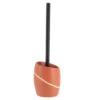 BROSSE WC POLYRESINE ARRONDIE TERRACOTTA