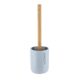 BROSSE WC POLYRESINE BLEU CLAIR BAMBOU