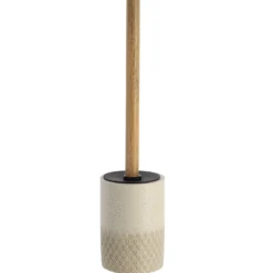 BROSSE WC POLYRESINE GRAVE NATUREL ACACIA