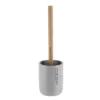 BROSSE WC POLYRESINE GRIS CLAIR BAMBOU