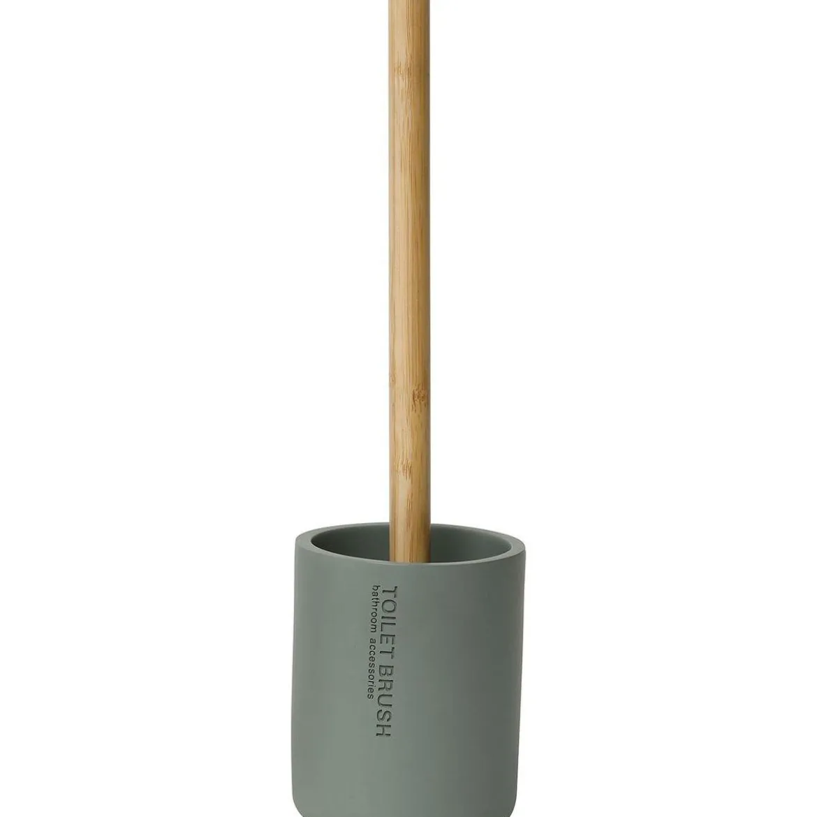 BROSSE WC POLYRESINE KAKI BAMBOU