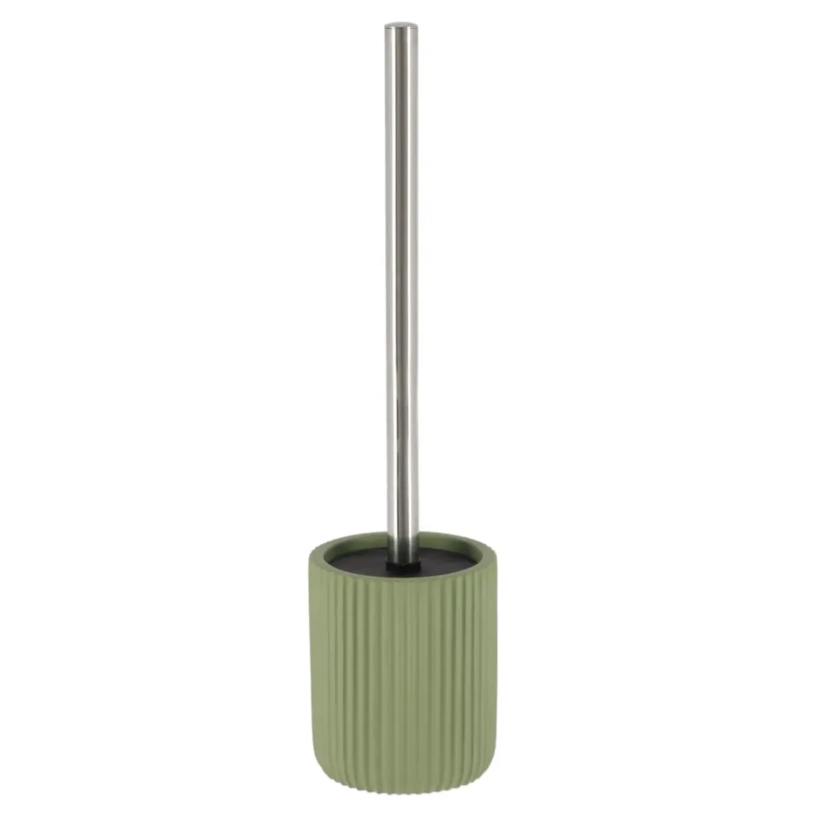 BROSSE WC POLYRESINE STRIEE KAKI