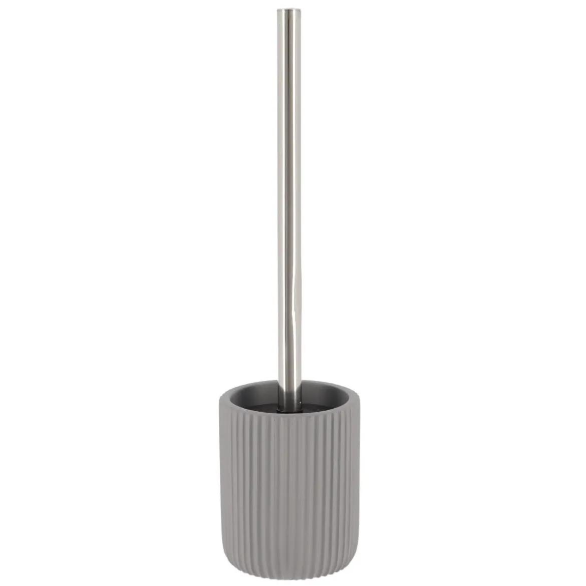 BROSSE WC POLYRESINE STRIEE GRIS