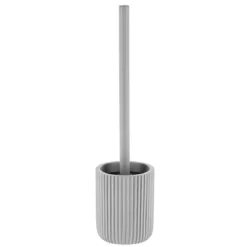 BROSSE WC POLYRESINE STRIEE GRIS CLAIR
