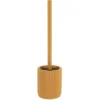 BROSSE WC POLYRESINE STRIEE MOUTARDE