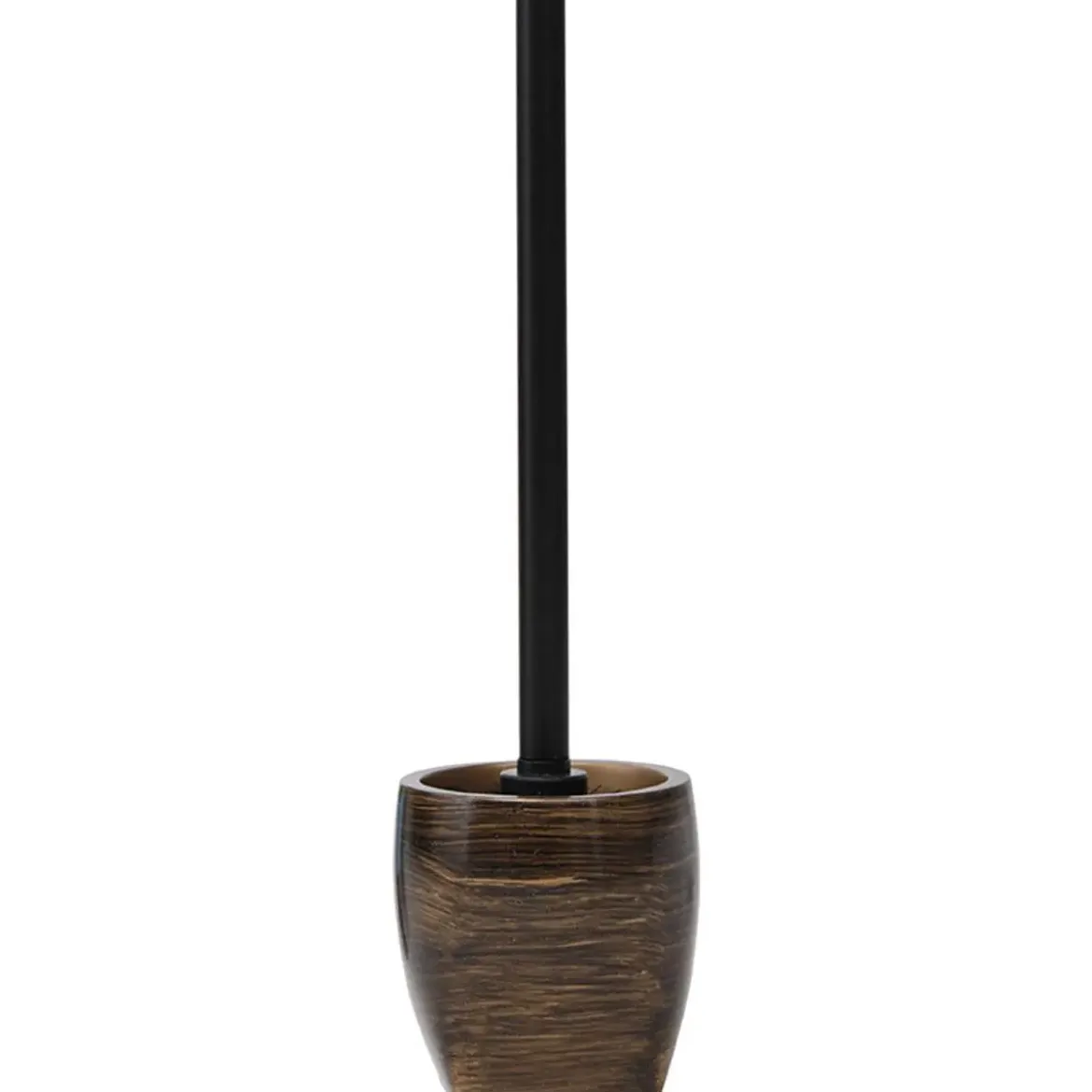 BROSSE WC POLYRESINE STRIEE WENGE