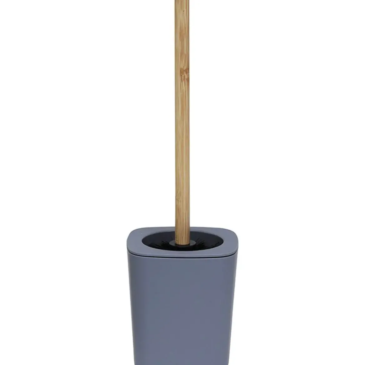 BROSSE WC RUBBER ET ABS BAMBOU GRIS