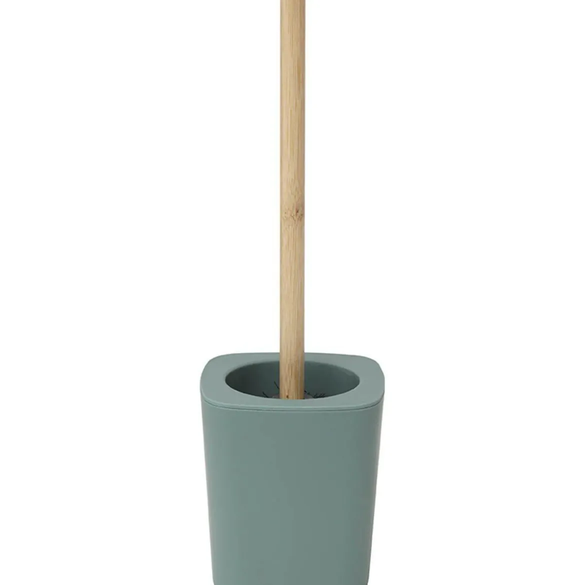 BROSSE WC RUBBER ET ABS BAMBOU VERT SAUGE