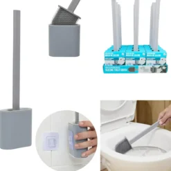 BROSSE WC SILICONE SLIM AVEC CROCHET