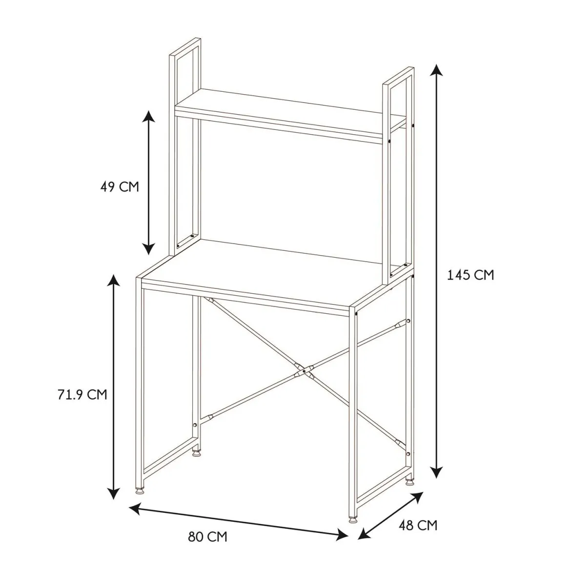 BUREAU ETAGERE STAN