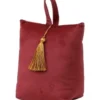 BUTEE DE PORTE VELOURS ANNEES 30 ROUGE