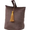 BUTEE DE PORTE VELOURS ANNEES 30 CHOCOLAT