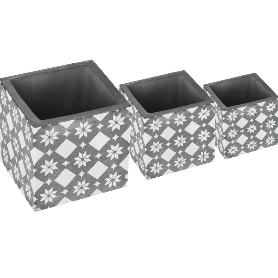 CACHE POT CIMENT CARRE MANOIR D.11X11CM
