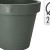CACHE POT DOUBLE PAROI VERT 20CM