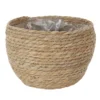 CACHE POT FIBRE VEGETALE 22X17CM