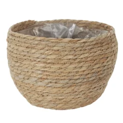 CACHE POT FIBRE VEGETALE 22X17CM