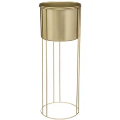 CACHE POT METAL OR POT D 21.5X58CM