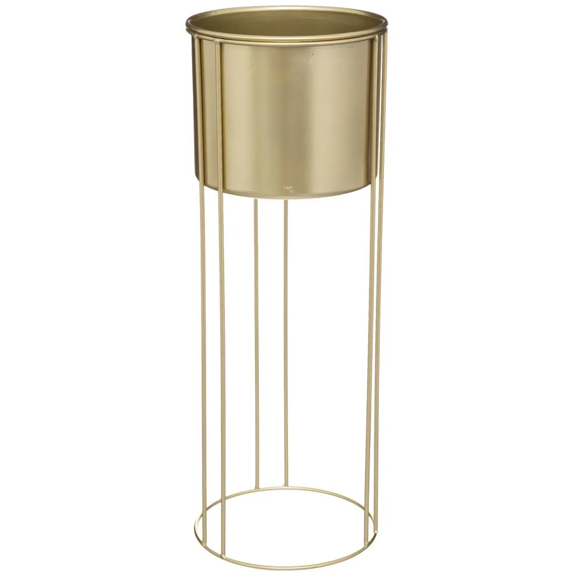 CACHE POT METAL OR POT D 21.5X58CM