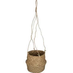 CACHE POT ROSEAU ETHNIQUE D.18CM