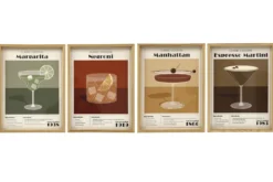 CADRE COCKTAIL VINTAGE 30X40CM