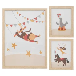 CADRE DECO CIRCUS X3 PIECES