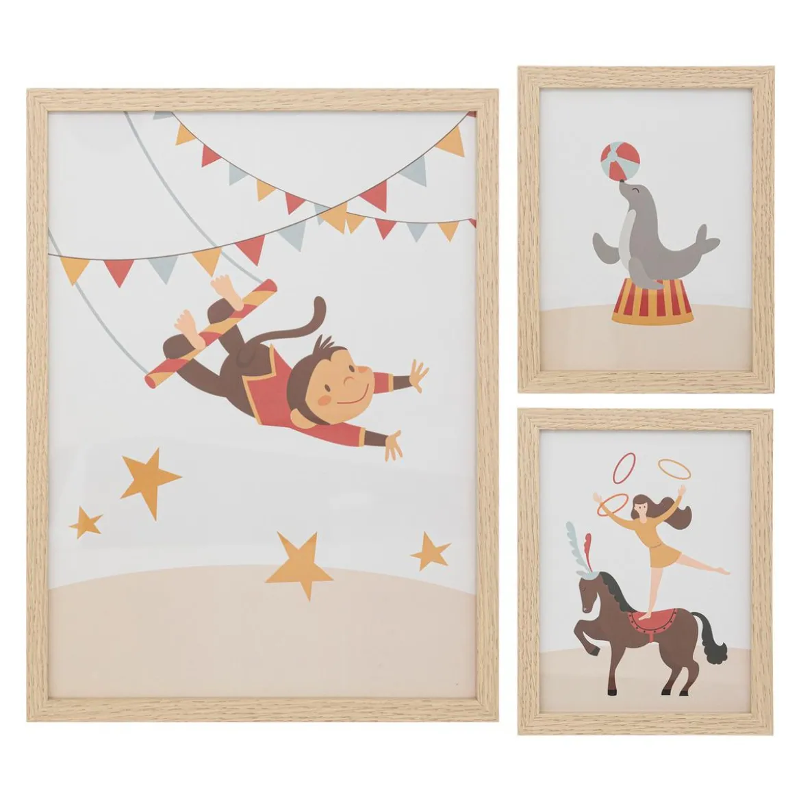 CADRE DECO CIRCUS X3 PIECES