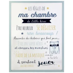 CADRE LES REGLES DE LA CHAMBRE GARCON