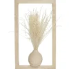 CADRE MURAL VASE ET FLEURS SECHEES 19X32CM